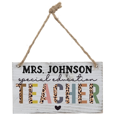 Personalized Special Education Teacher Sign